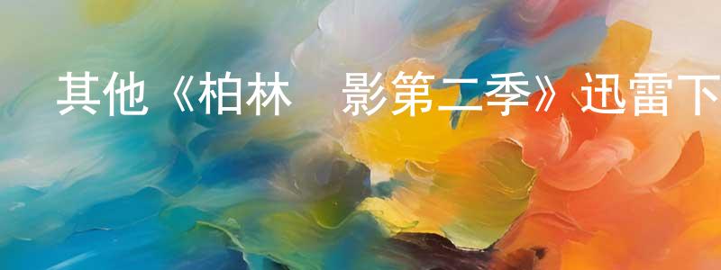 從楓的網絡影視資源,其他《柏林諜影第二季》迅雷下載/在線觀看/百度云-犯罪/歷史載-美劇天堂